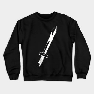 Art / Arthur Leywin First Training Wooden Sword in Minimalist Black and White Vector from the Beginning After the End / TBATE Manhwa Crewneck Sweatshirt